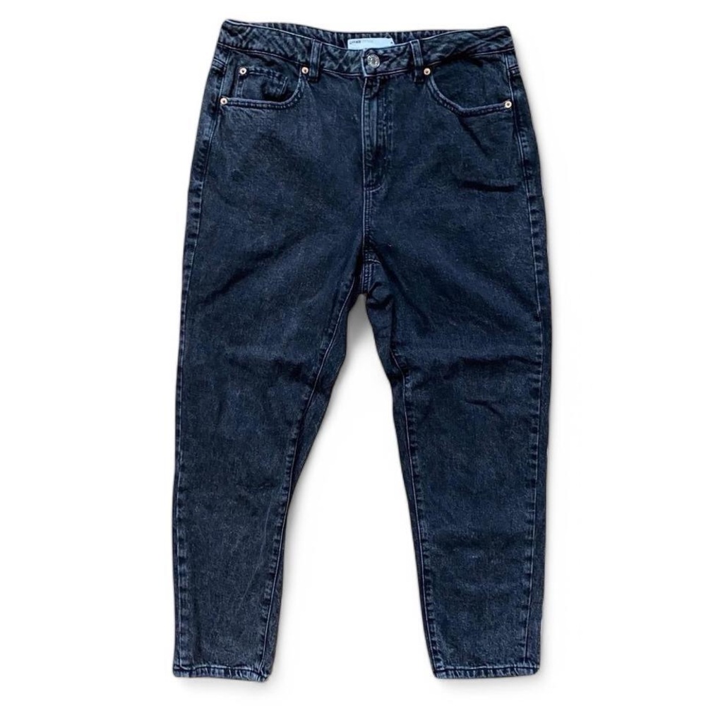 Garage Baggy High Rise Black Mom Jeans